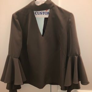 Milly Gorgeous ruffle sleeve top